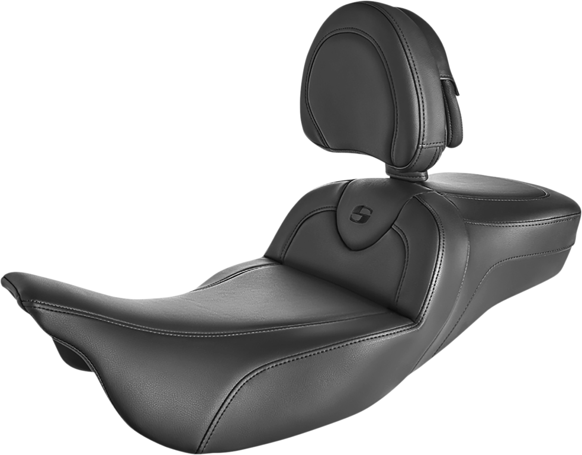 Saddlemen Roadsofa Extended Reach Seat Black/Black Stitching 808-07B-188BR