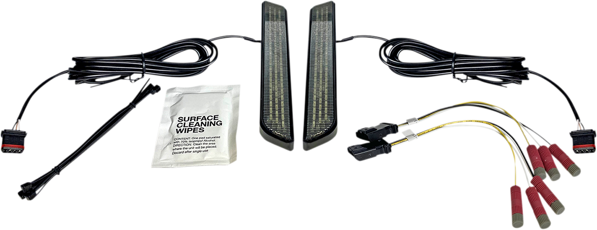 Custom Dynamics LED Front Fork Lightz Smoke - Black CD-FORK-UNV-SB
