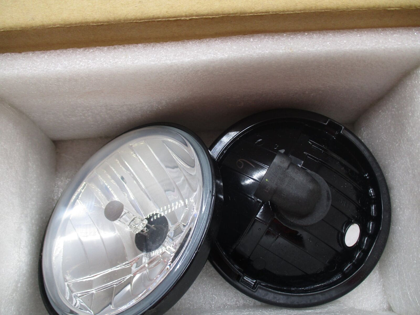 Set of 2 Harley Davidson Stock Black Aux Passing Lamps 4.5"