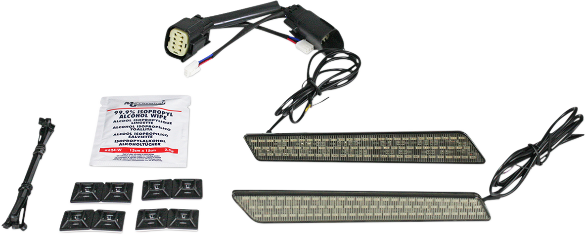 Custom Dynamics Saddlebag Latch Lights Smoke CD-LATCH-SS8-S