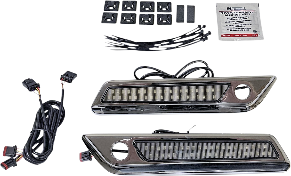 Custom Dynamics Saddlebag Hinge Dual Color Accent Lights CD-SBL-DC-SC