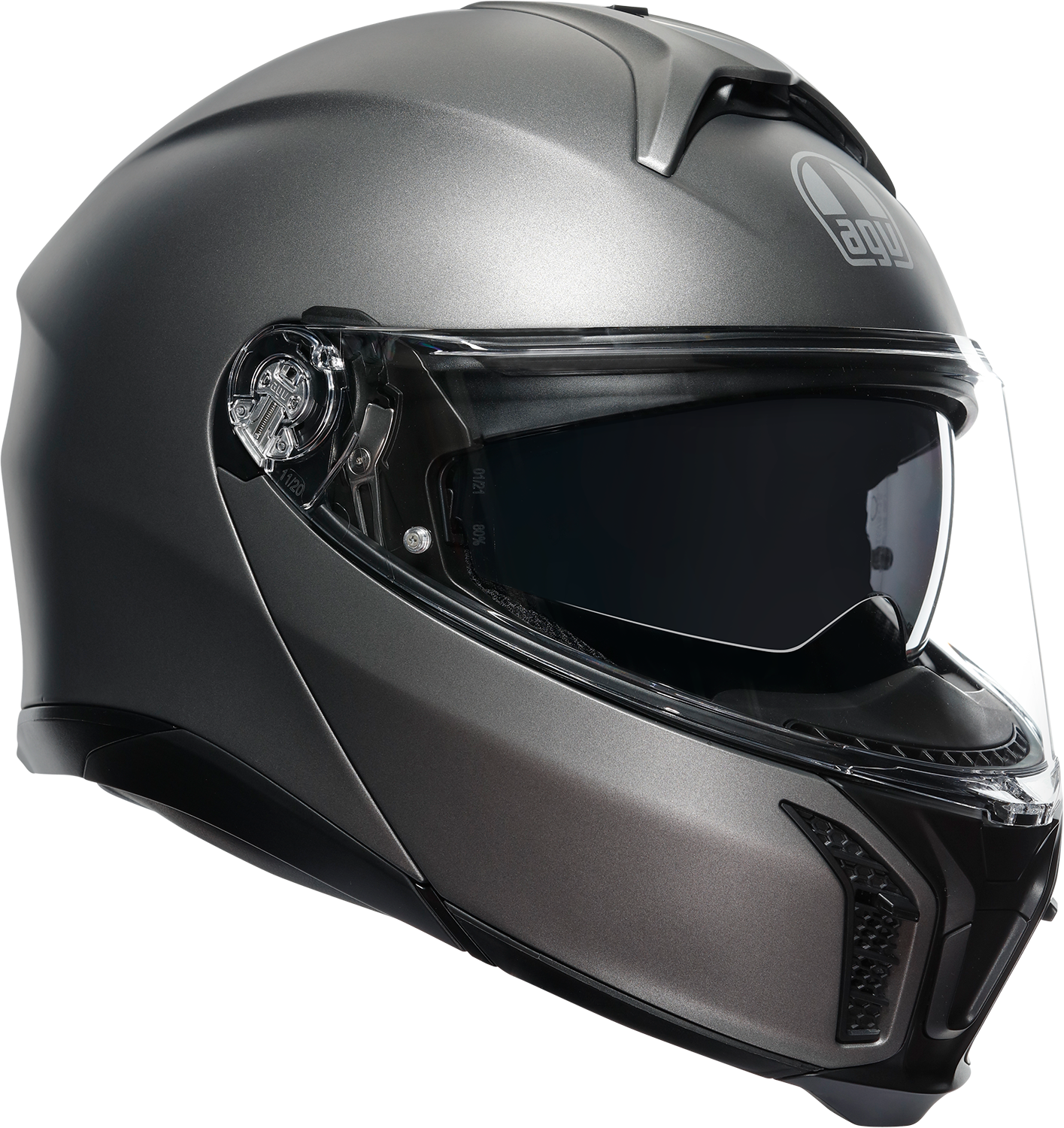 AGV Tourmodular Helmet Luna Matte Gray Medium 201251F4OY00512