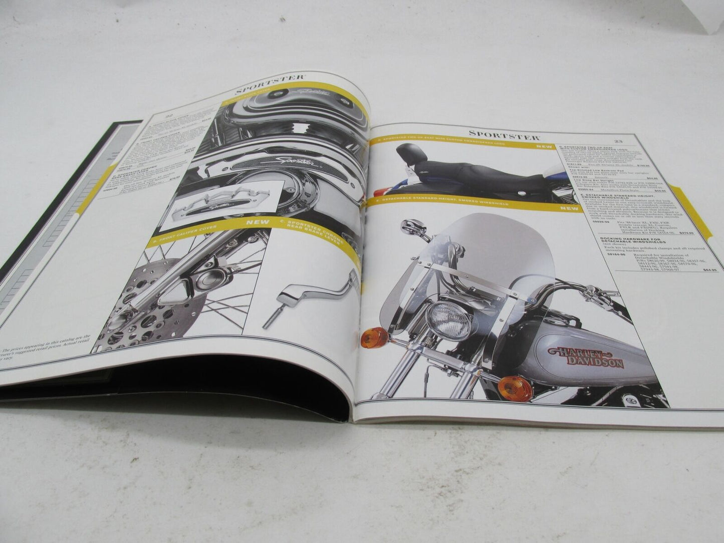 Harley Davidson 1999 Motor Accessories & Motor Parts Supplement Book Catalog