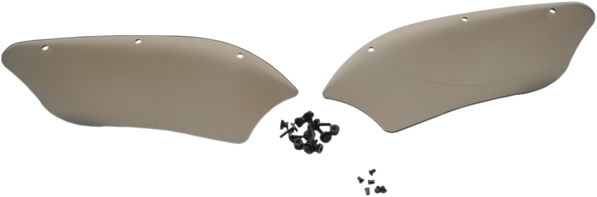 Memphis Shades Batwing Fairing Wind Deflectors Black MEM7021