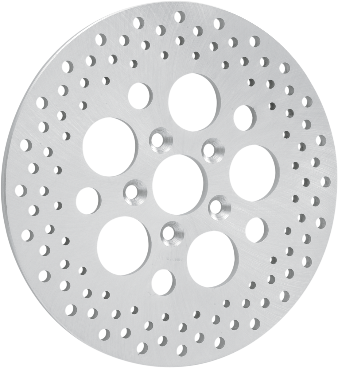 Drag Specialties Polished Stainless Steel Drilled Brake Rotor 1710-1064