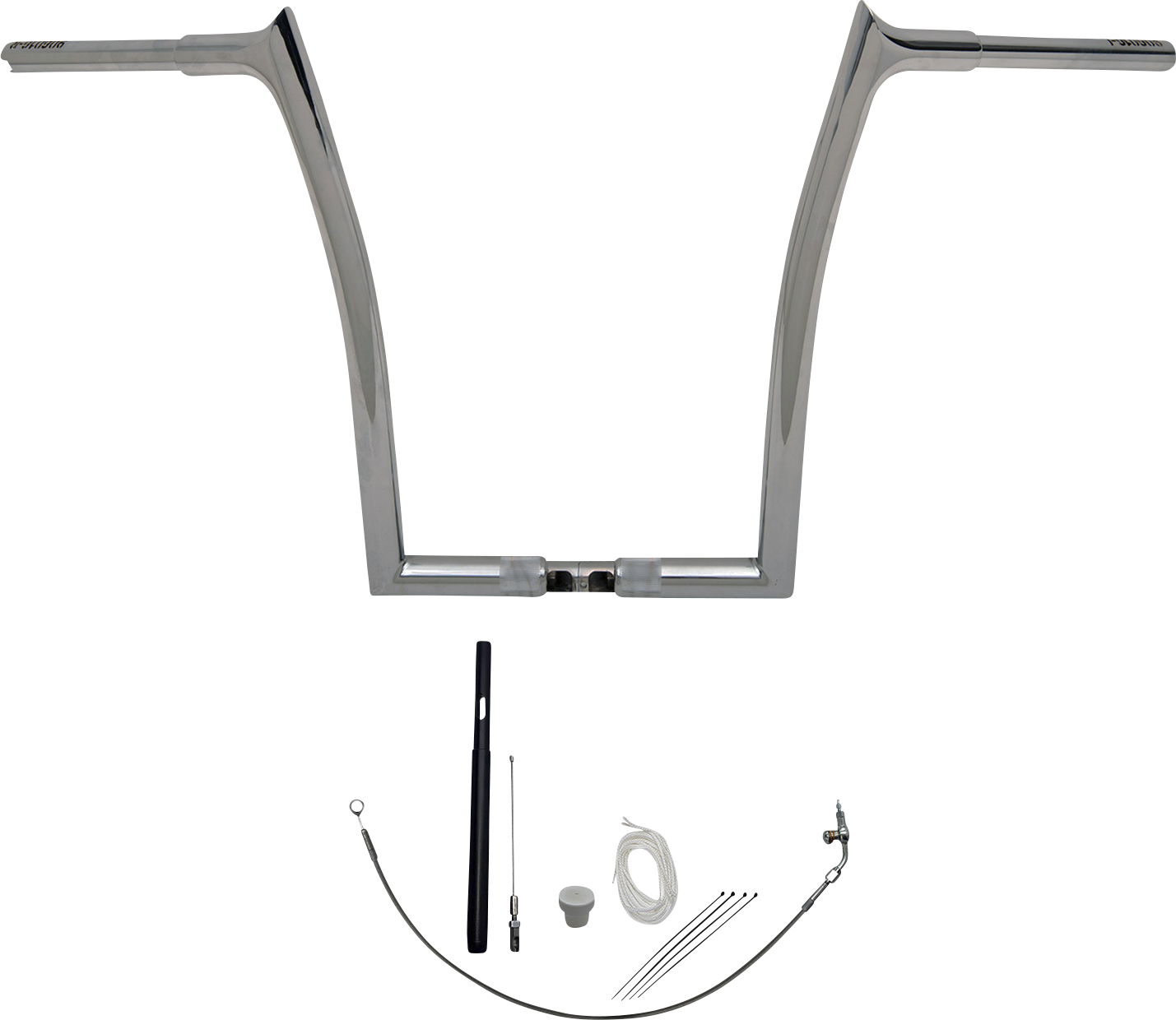 Fat Baggers, Inc. 1-1/4" EZ Install Pointed Top Handlebar Kit 16" Chrome 919916