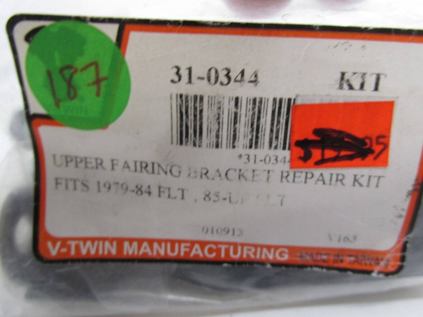 Harley V-Twin Manufacturing 79-84 FLT Upper Fairing Bracket Repair Kit 31-0344