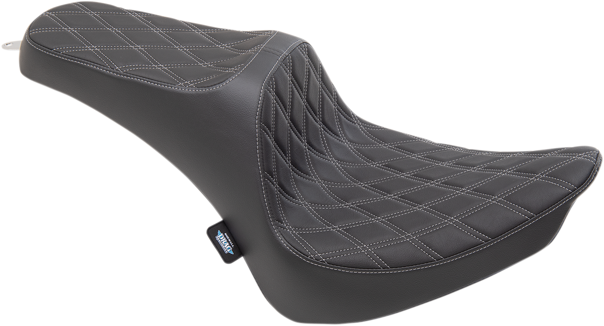 Drag Specialties Predator III Seats Black Silver 0802-1360