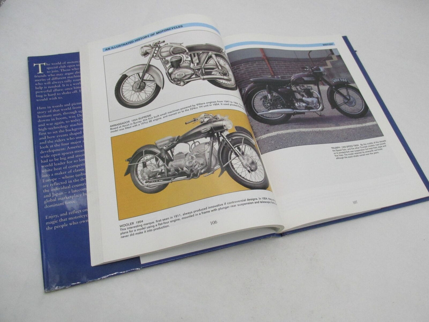 An Illustrated History of Motorcycles by Roy Bacon Hardcover Book