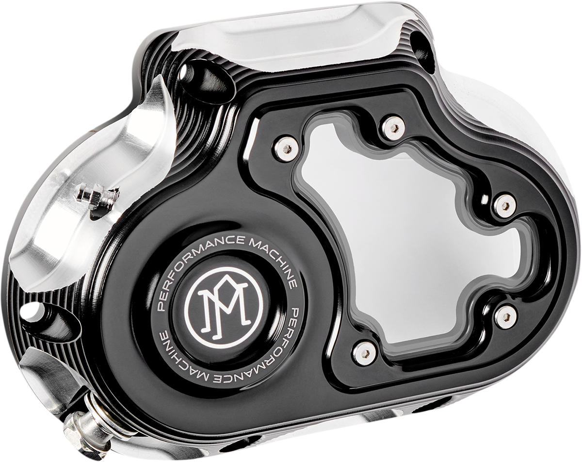 Performance Machine Transmission Covers Contrast Cut Vision 0177-2080M-BM