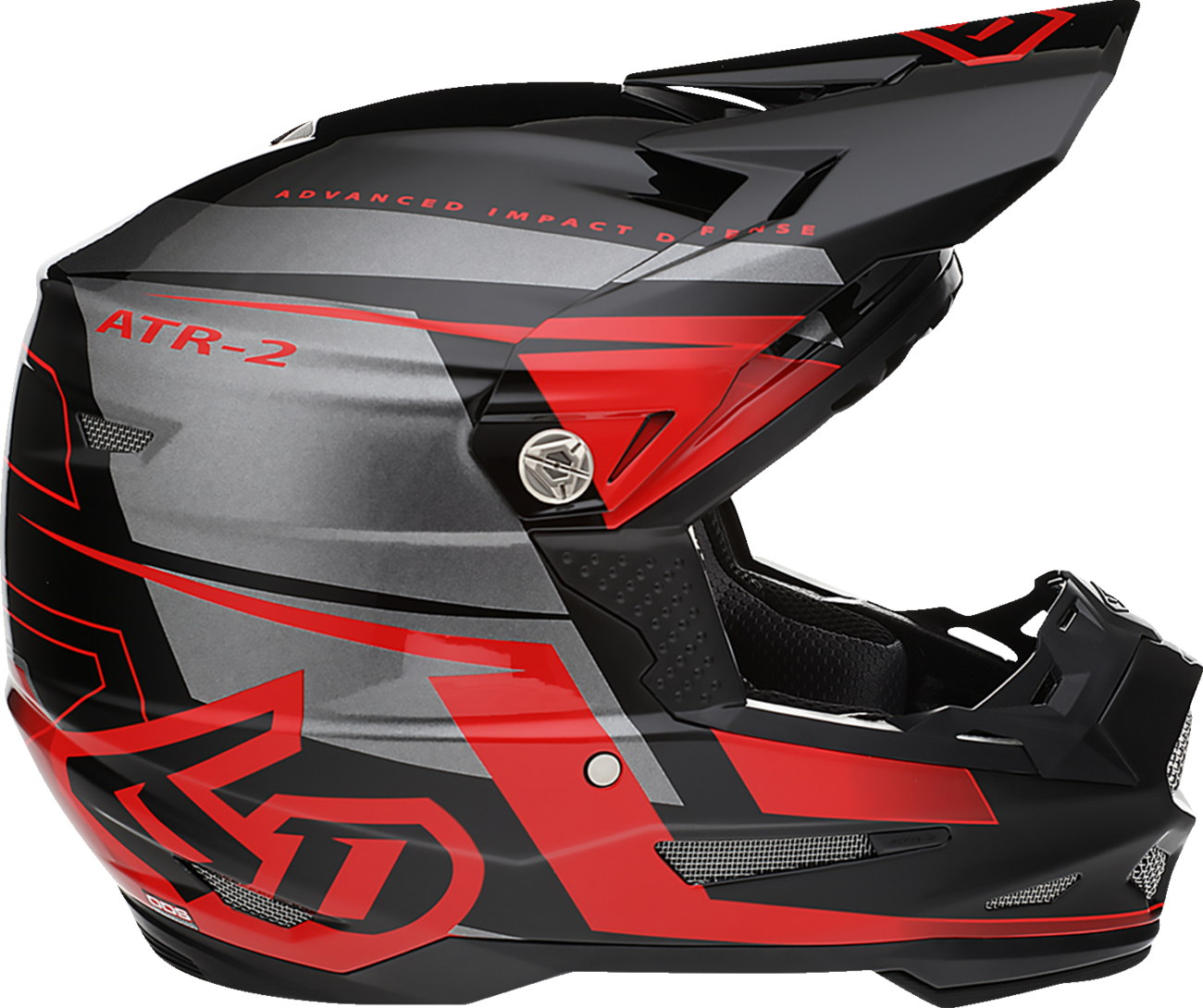 6D HELMETS ATR-2 Mach Helmet Red/Gray/Black Large 123327