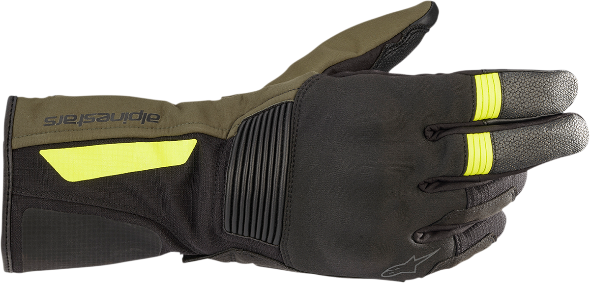 Alpinestars Denali Aerogel Drystar Gloves Black/Green/Yellow XL 3526922-1685-XL