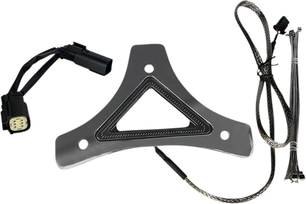 Custom Dynamics Dual Intensity Run & Brake LED Backrest Light Chrome CD-BR-SS6-C