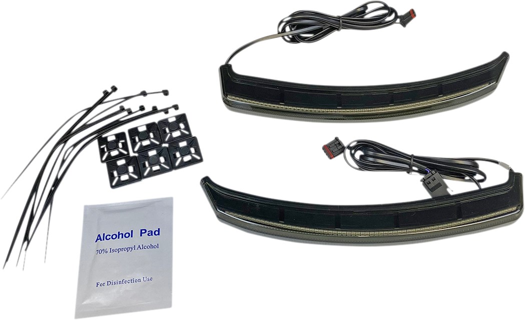 Custom Dynamics BAGZ LED Saddle Bag Lights Smoke CD-INDBAG-INT-S