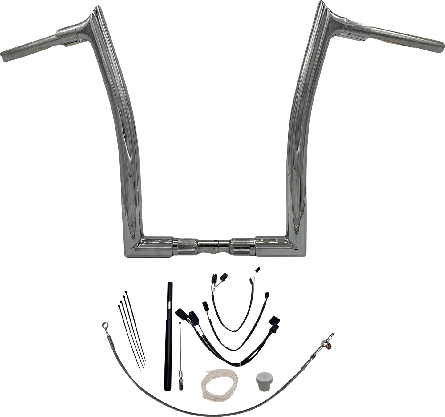 Fat Baggers, Inc. 1-1/2" EZ Install Pointed Top Handlebar Kit 16" Chrome 819616