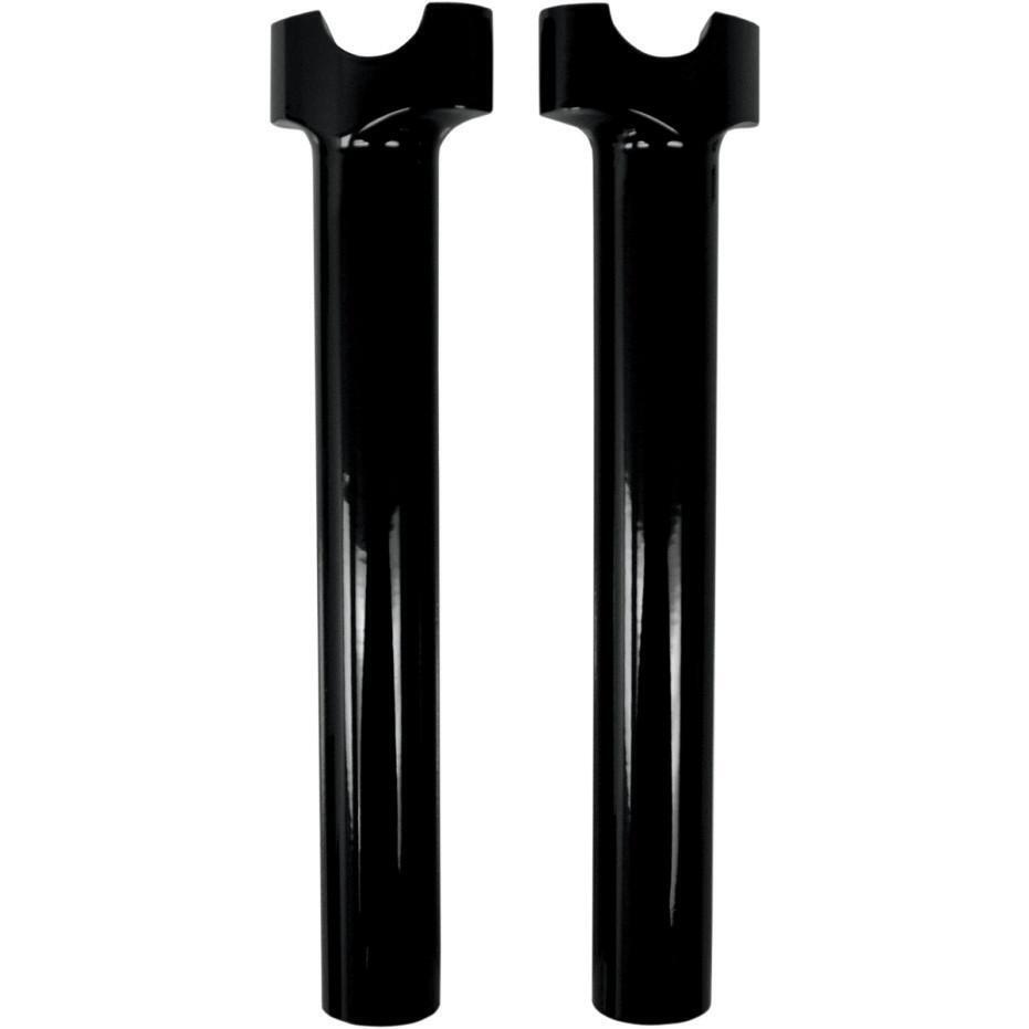 Drag Specialties 1 1/4in. Straight Buffalo Risers 10in. - Black 0602-0517