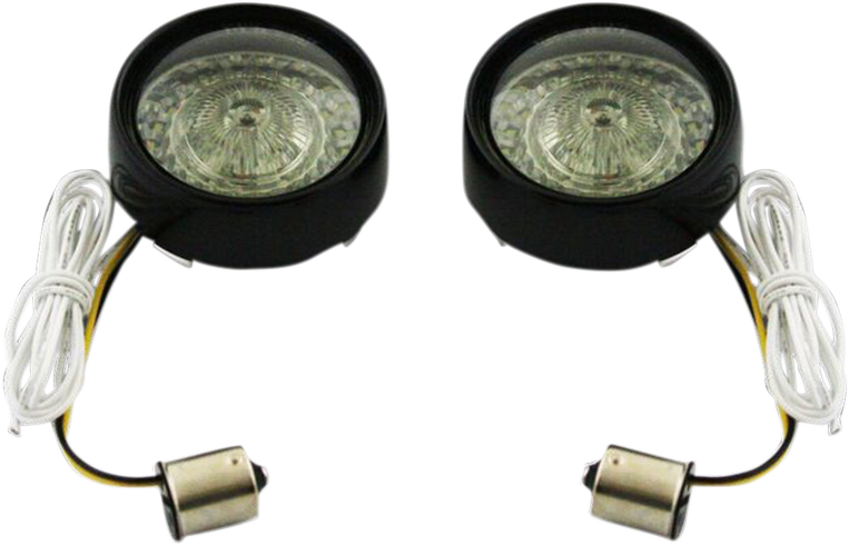 Custom Dynamics Probeam Bullet Bezel Turn Signal Insert Kits PB-BB-AW-1156BS
