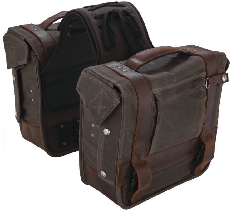Burly Voyager Throw Over Saddlebags Dark Oak B15-1002D