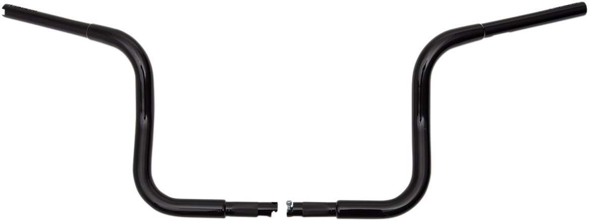 Fat Baggers, Inc. 1 1/4" EZ Install Round Top Handlebars 10" Black 903010-B