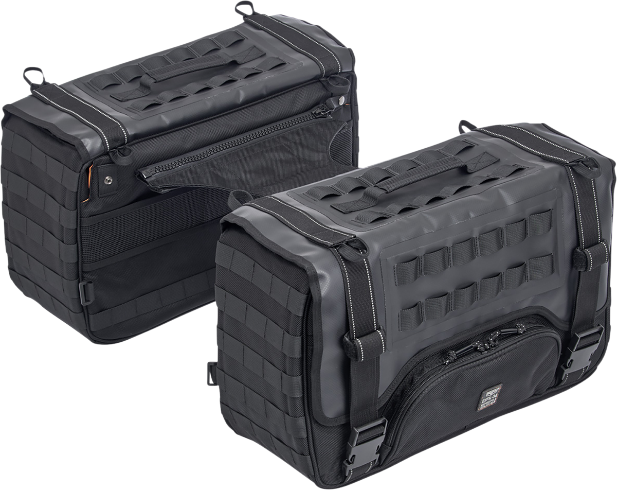 BILTWELL EXFIL-36 Saddlebags Chrome 3012-01