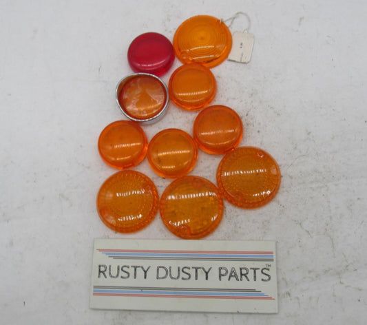 Mixed lot of Harley Davidson Amber Directional Turn Signal Lenses