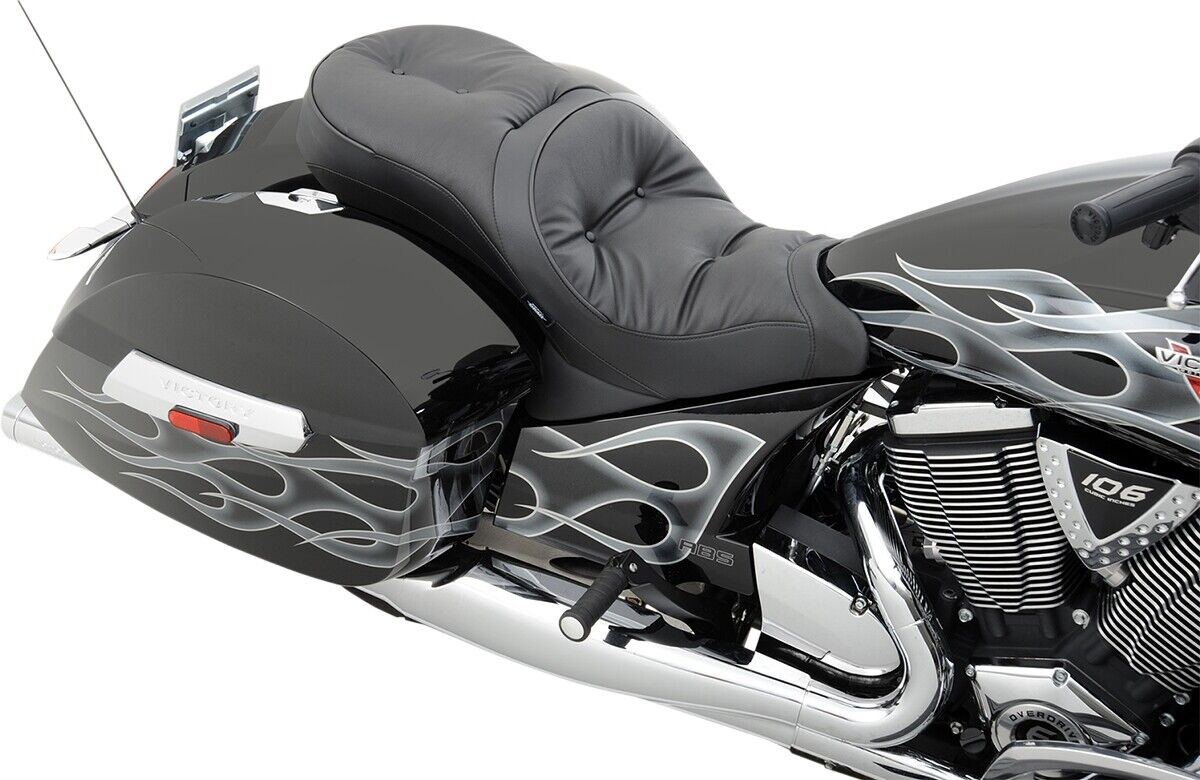 Drag Specialties Low-Profile Touring Seat for Victory OEM Backrest 0810-1542