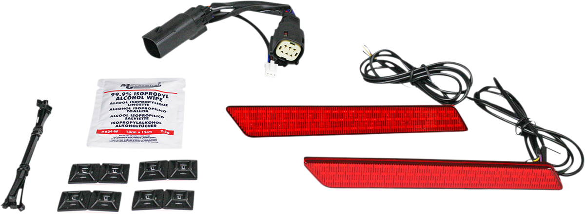 Custom Dynamics Dual Color LED Saddlebag Latch Lightz Red CD-LATCH-DC4-R