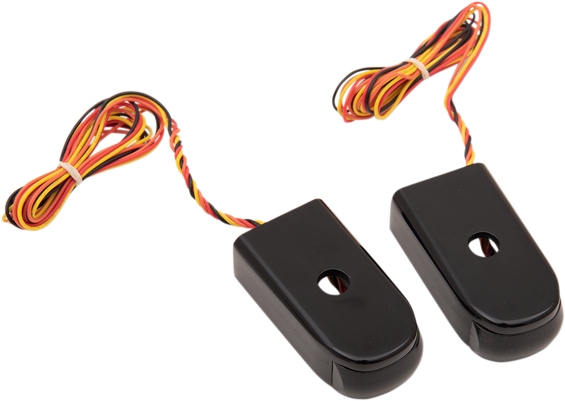 Alloy Art Strut Mount LED Lights Smoke Lens anodized black finish SSL-LG-2B