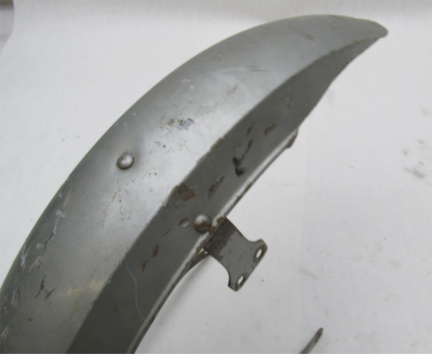 Vintage 4.5" Wide Metal Gray Front Fender Chopper Bobber Triumph BSA Harley