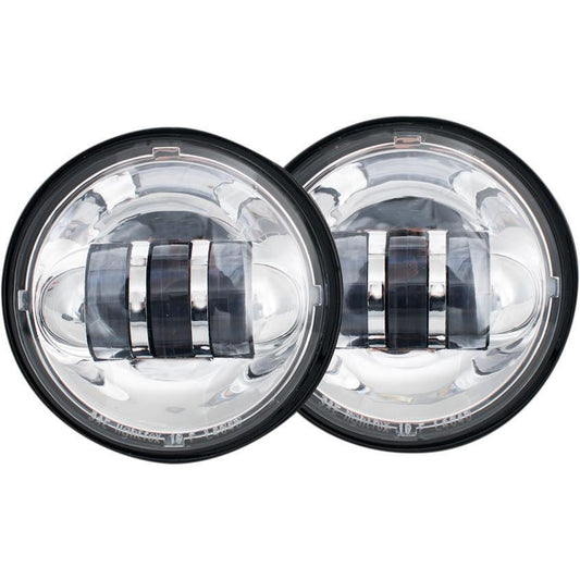 Rivco Products 4.5in. LED Passing Lamps Chrome LED-135
