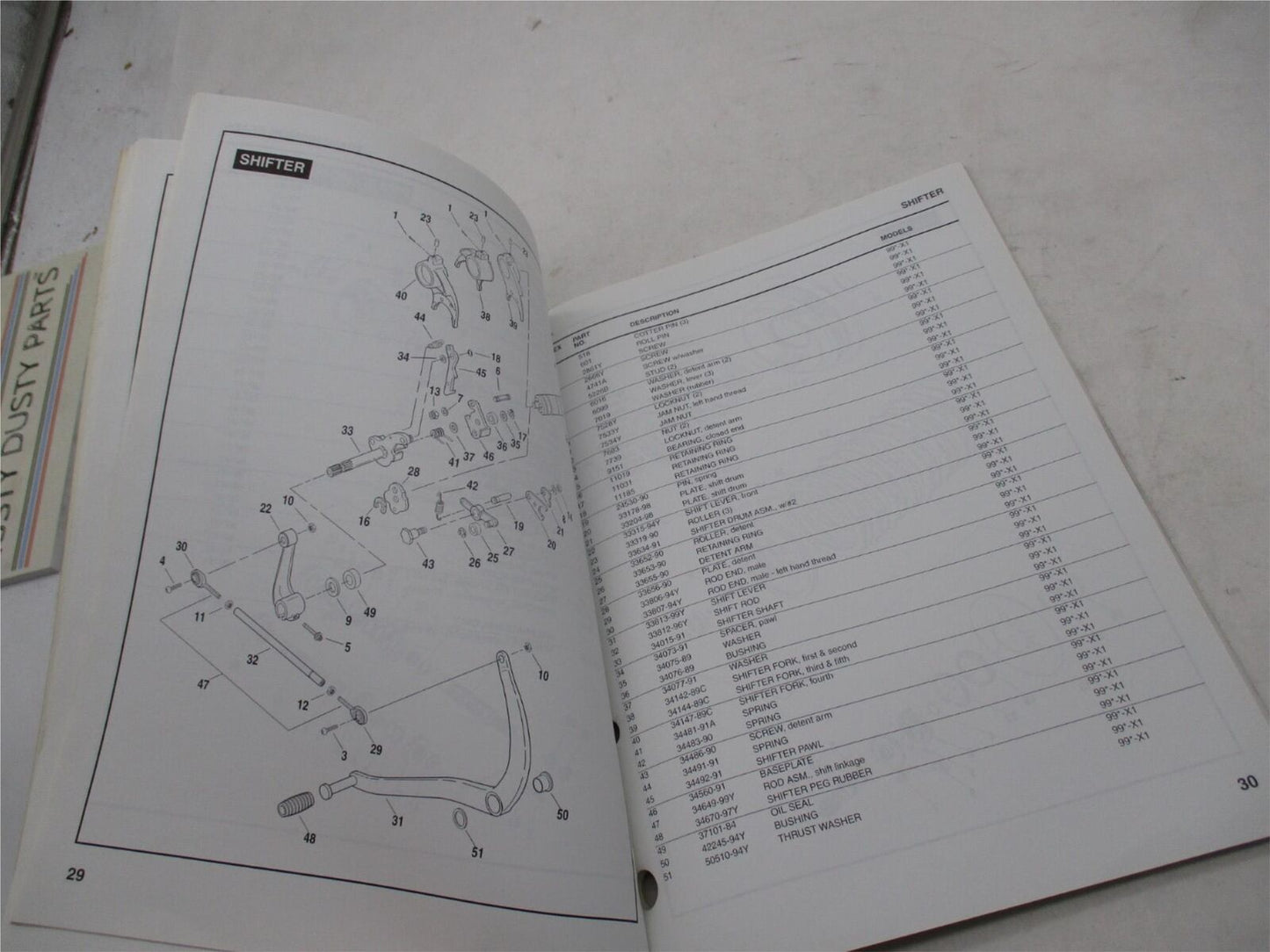 Harley Buell Official Factory 1999 Lightning X1 Parts Catalog 99571-99Y