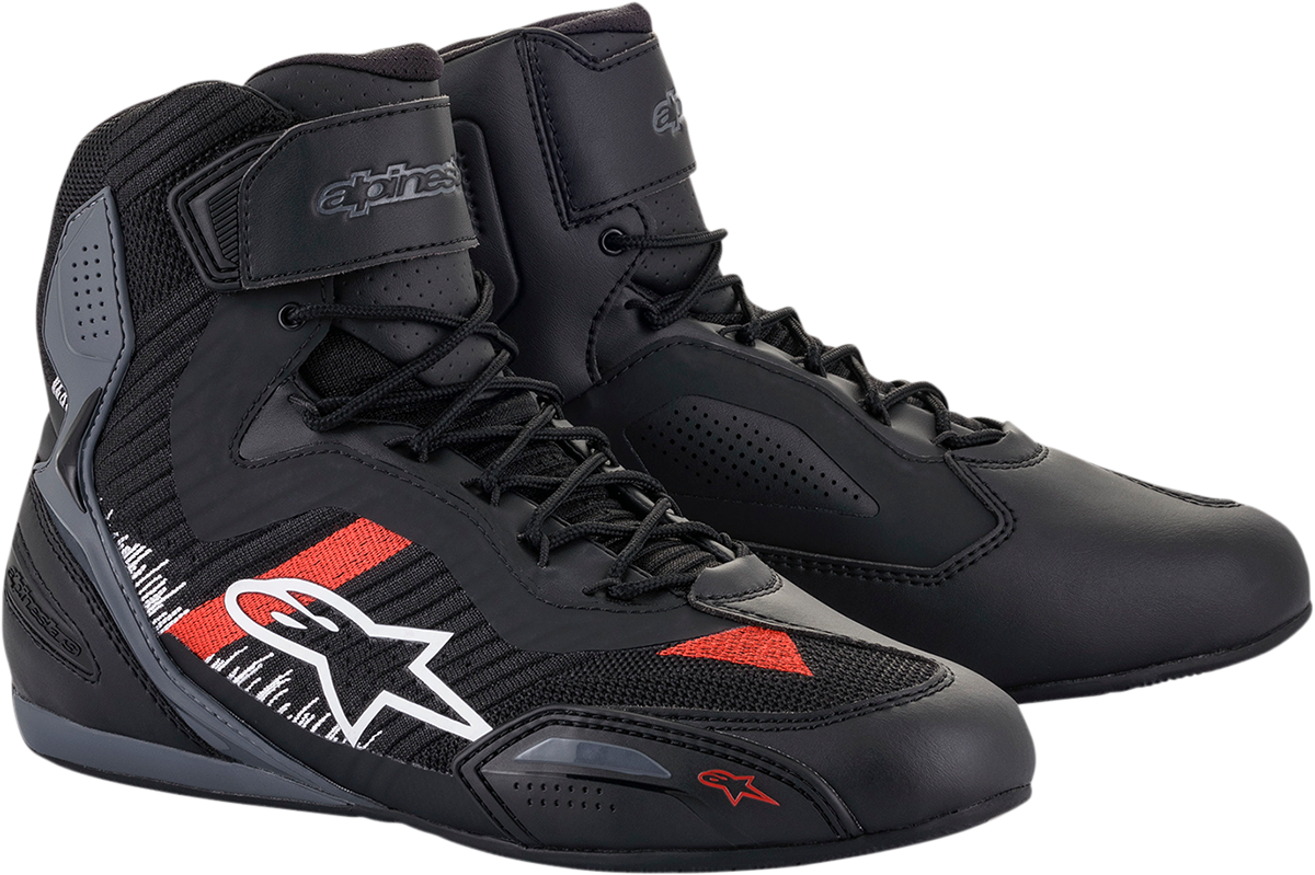 Alpinestars Faster 3 Rideknit Riding Shoes Black/Gray/Red US 12 2510319116512
