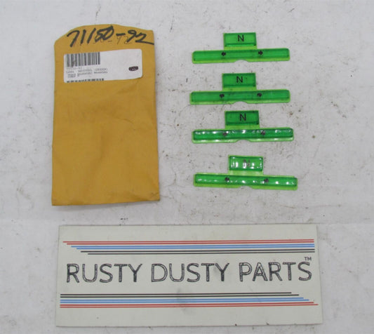Lot of 4 Harley Davidson Genuine NOS Green Neutral Indicator Lenses 71150-92