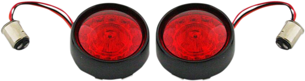 Custom Dynamics Probeam Bullet Bezel Turn Signal Insert Kits PB-BB-RR-1157BR