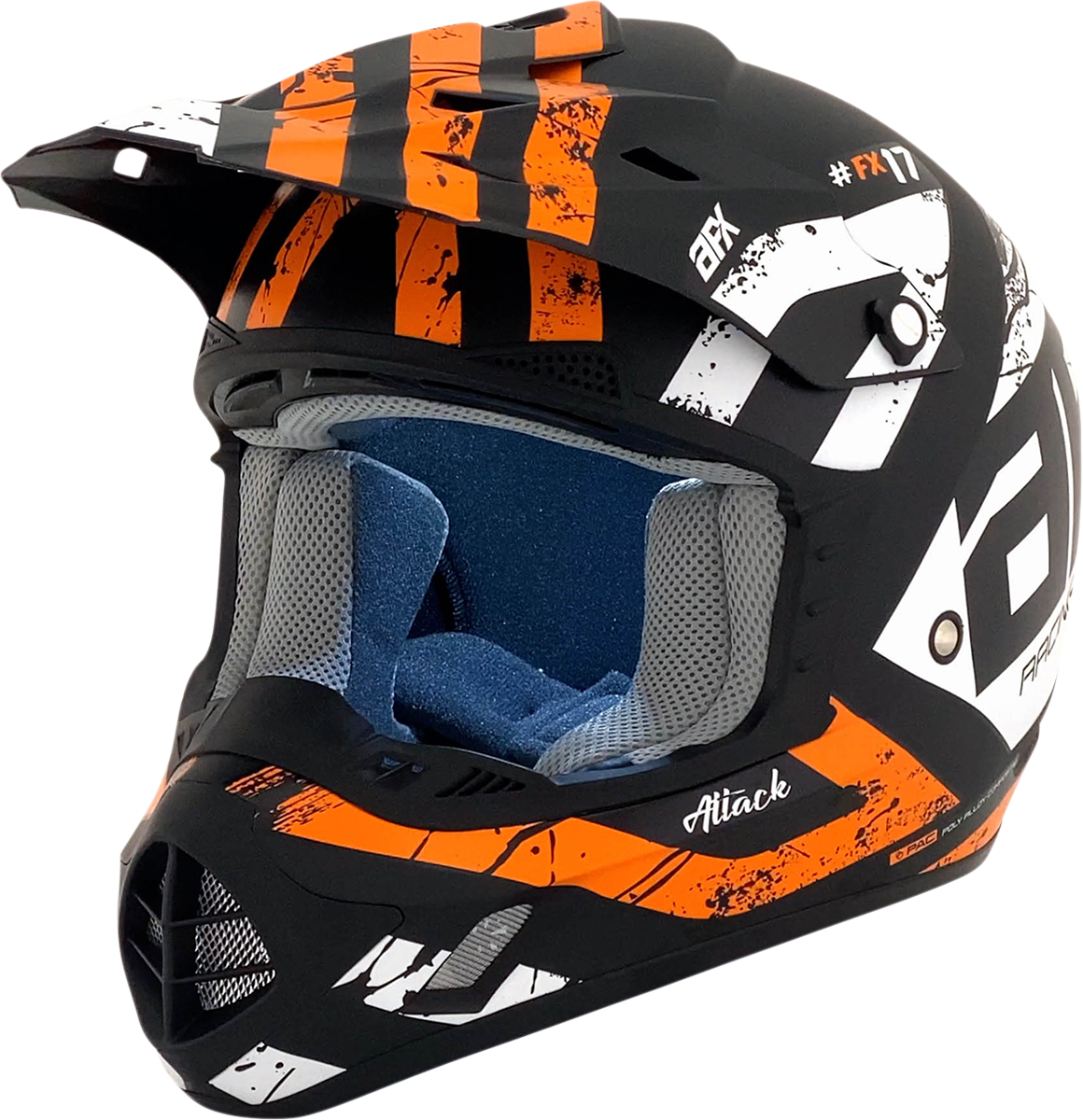 AFX FX-17 Attack Helmet Matte Black/Orange 3XL 0110-7641