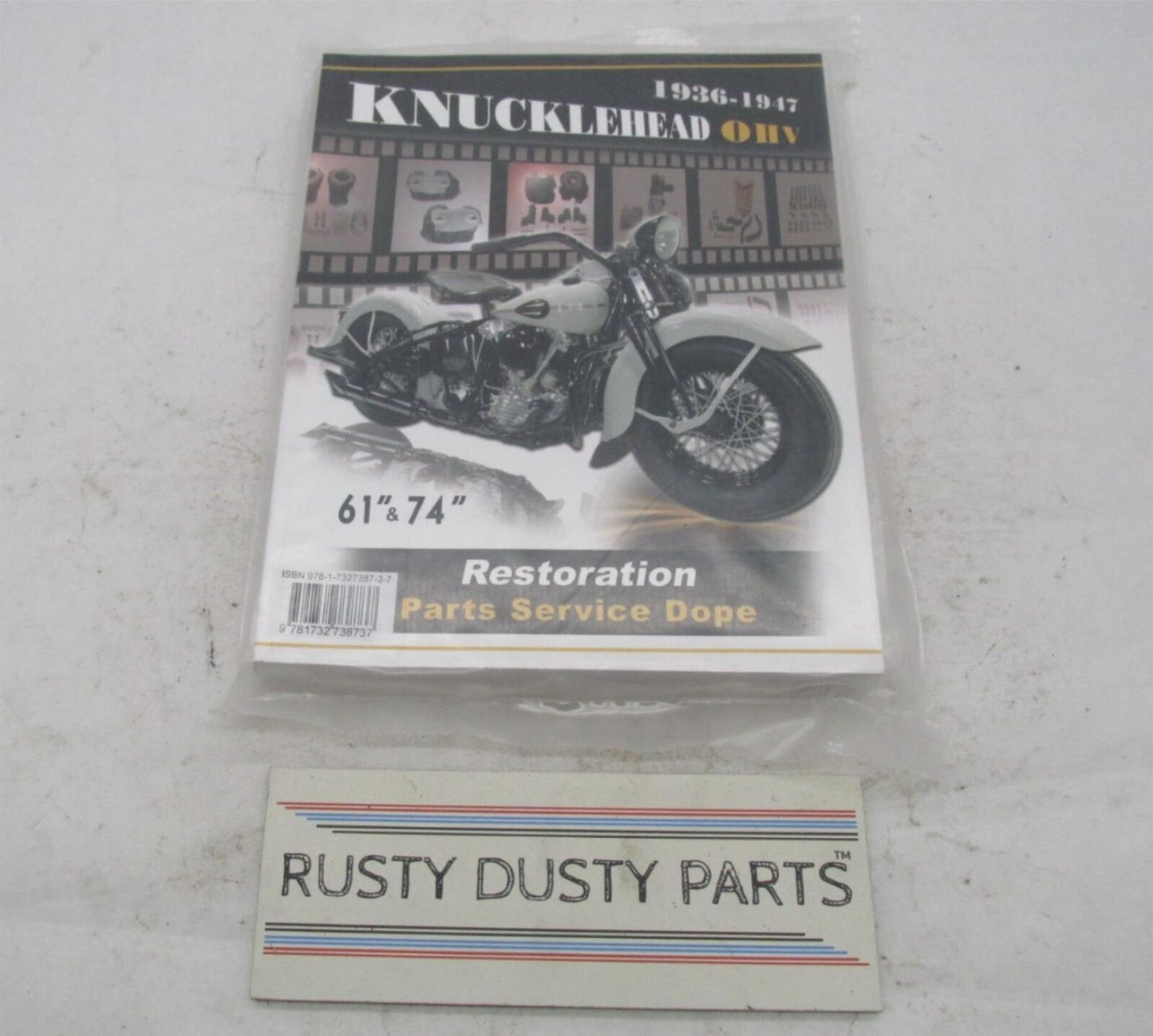 Harley Davidson 1936 to 1947 Knucklehead 61" & 74" Parts & Service Dope Book