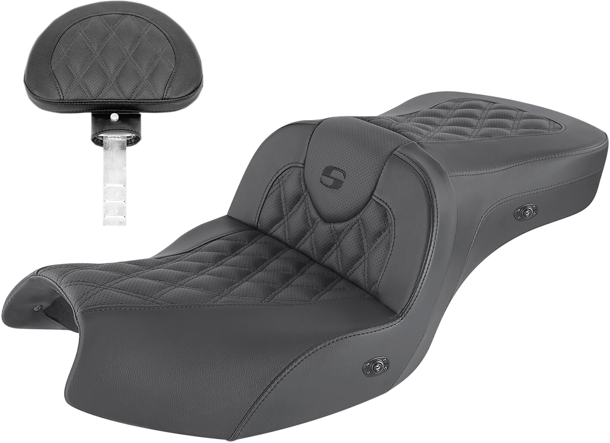 Saddlemen Roadsofa LS Heated Seat w/Backrest I20-06-182BRHCT