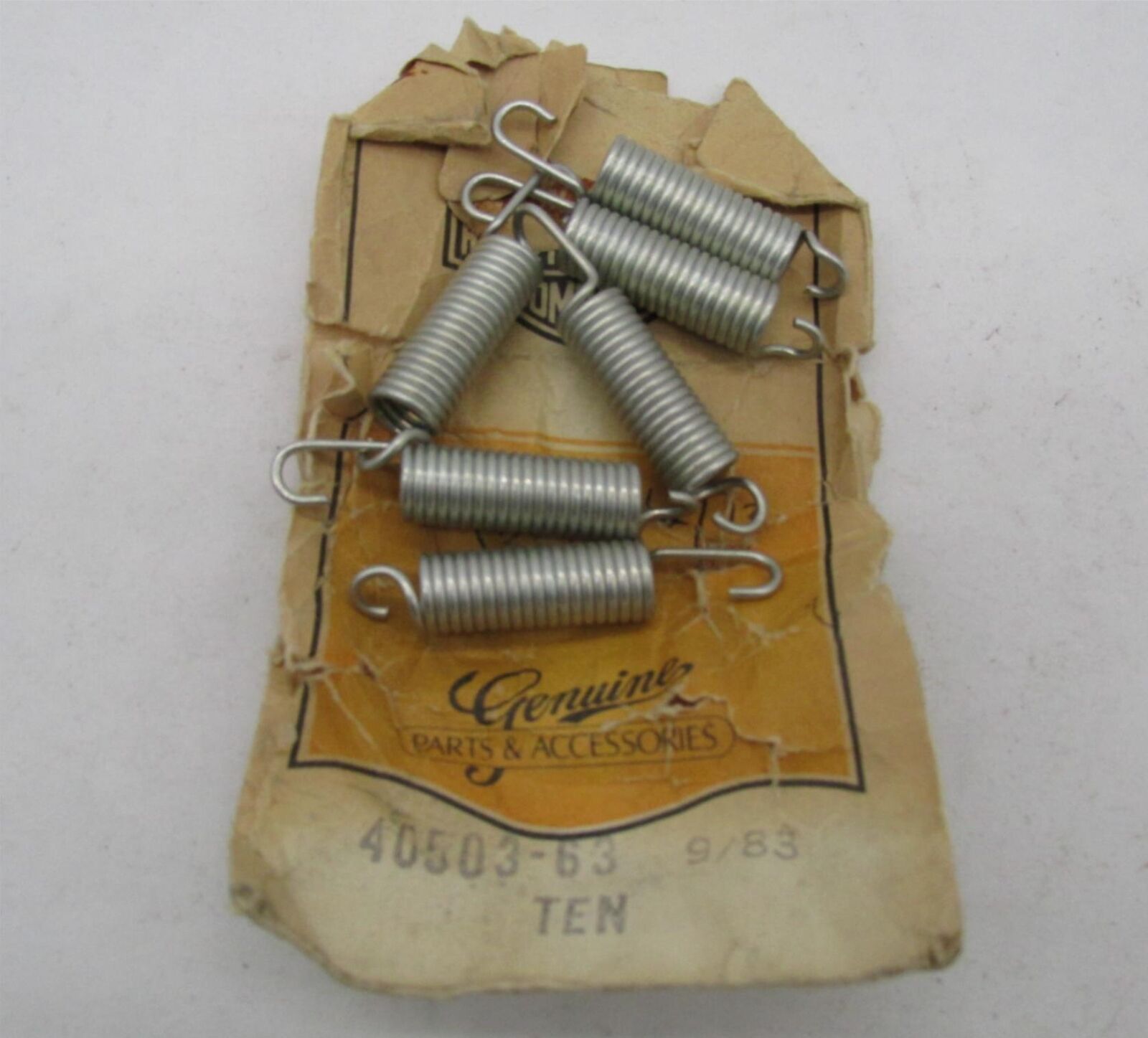 Lot of 6 Harley Davidson Genuine NOS Taillight Tail Lamp Switch Springs 40503-63