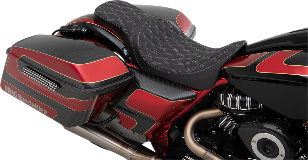 Drag Specialties Predator 2-Up Seats with Forward Positioning 0801-1266