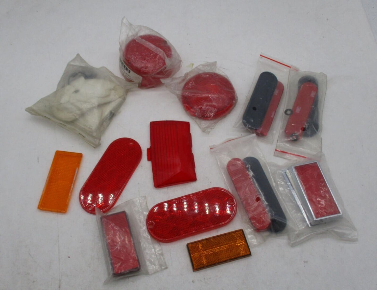Large Mixed Lot of Harley Davidson Red and Amber Bullet Turn Signal Lenses