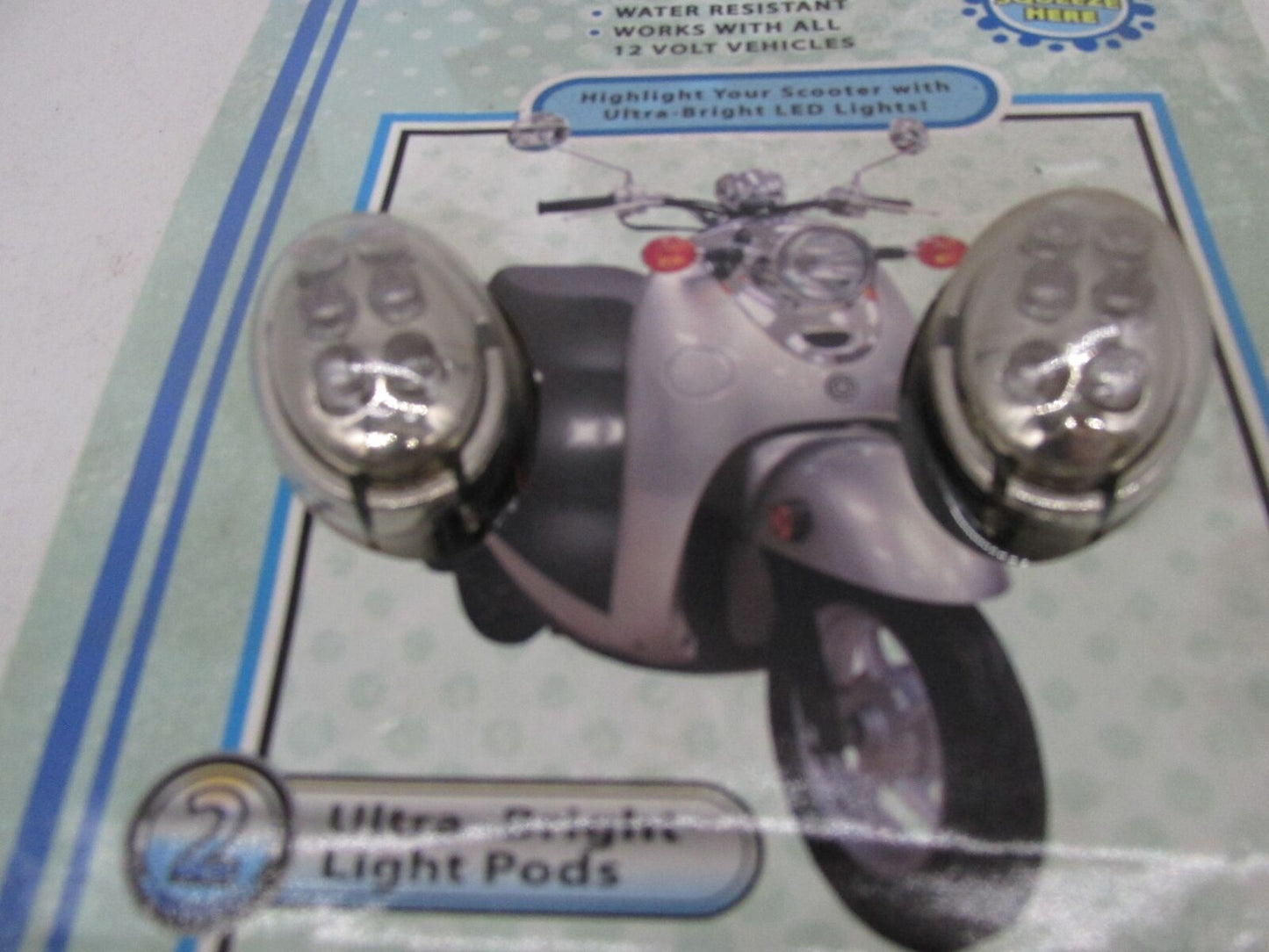 Pair of Street FX Scooter Ultra Bright Light Pods Red LED Lights