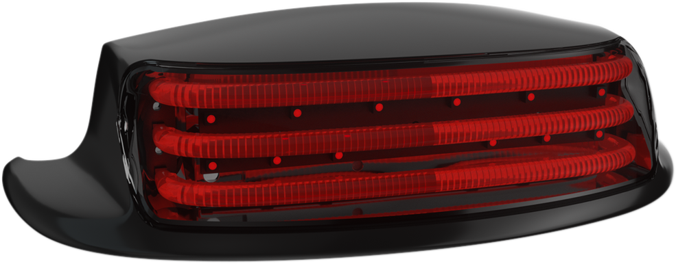 Custom Dynamics ProBeam Rear Fender Tip Lights Black/Red PB-FT-TOUR-R-B