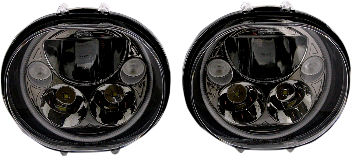 Custom Dynamics TruBeam LED Headlight Kit 5.75" Black CDTB-575OV-B