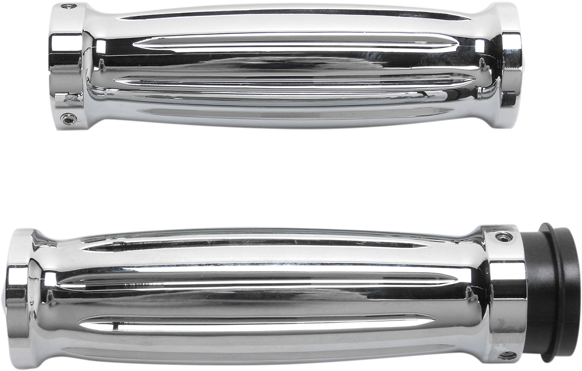 Accutronix Diamond Night Series Grips Chrome - Fly by Wire GR101-IC