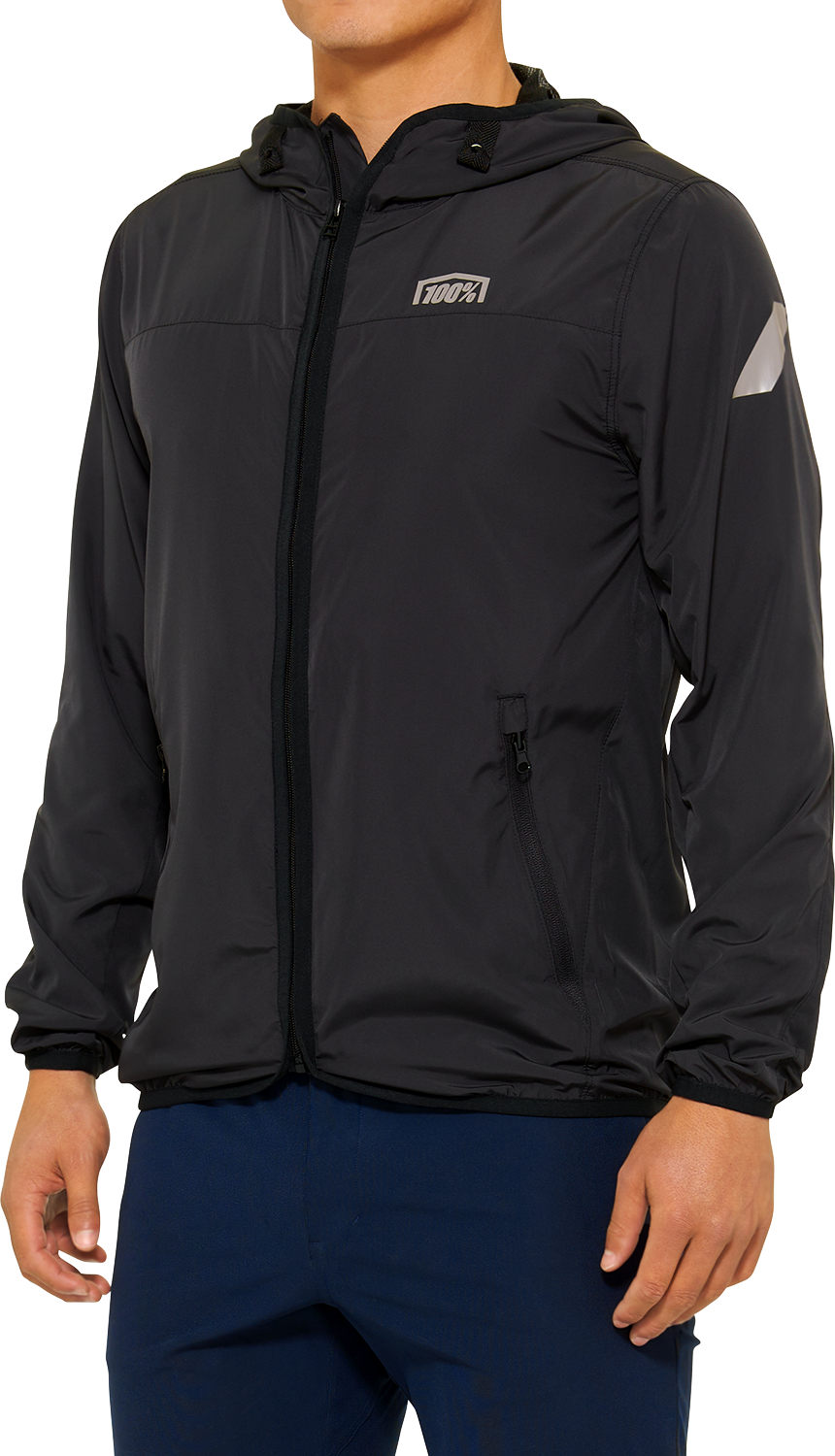 100% Klutch Jacket Black Large 20041-00002