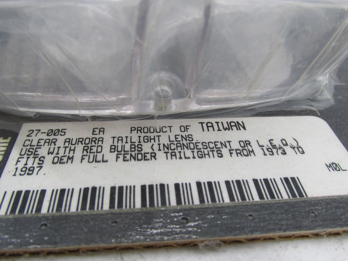 Custom Chrome 1073-97 Harley Davidson Clear Aurora Tail Light Lens 27-005