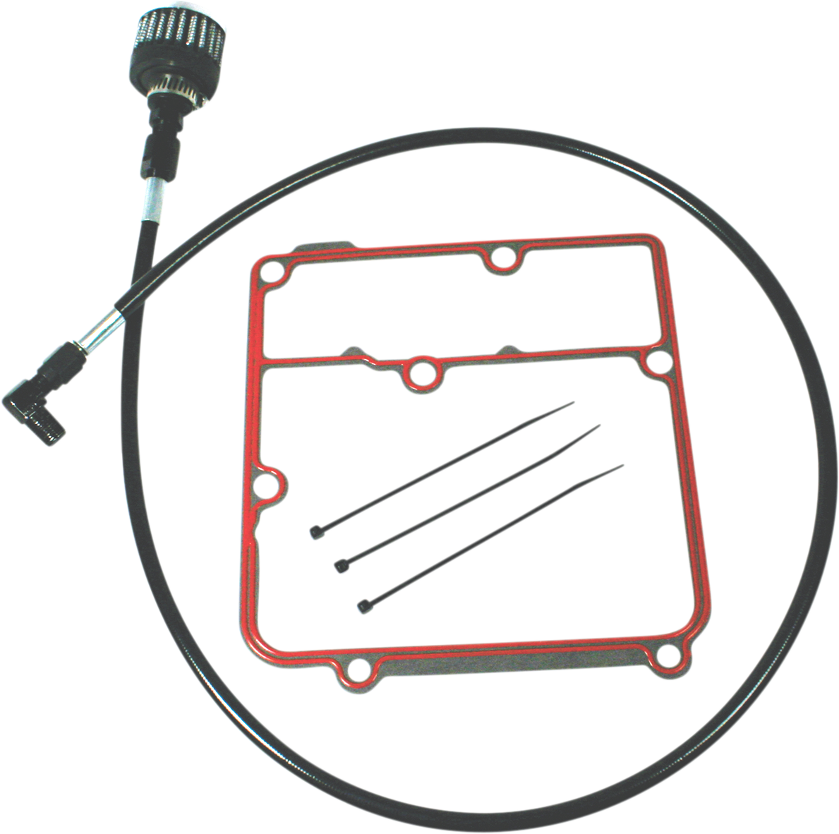 Feuling Oil Tank Breather Kit Black 3071