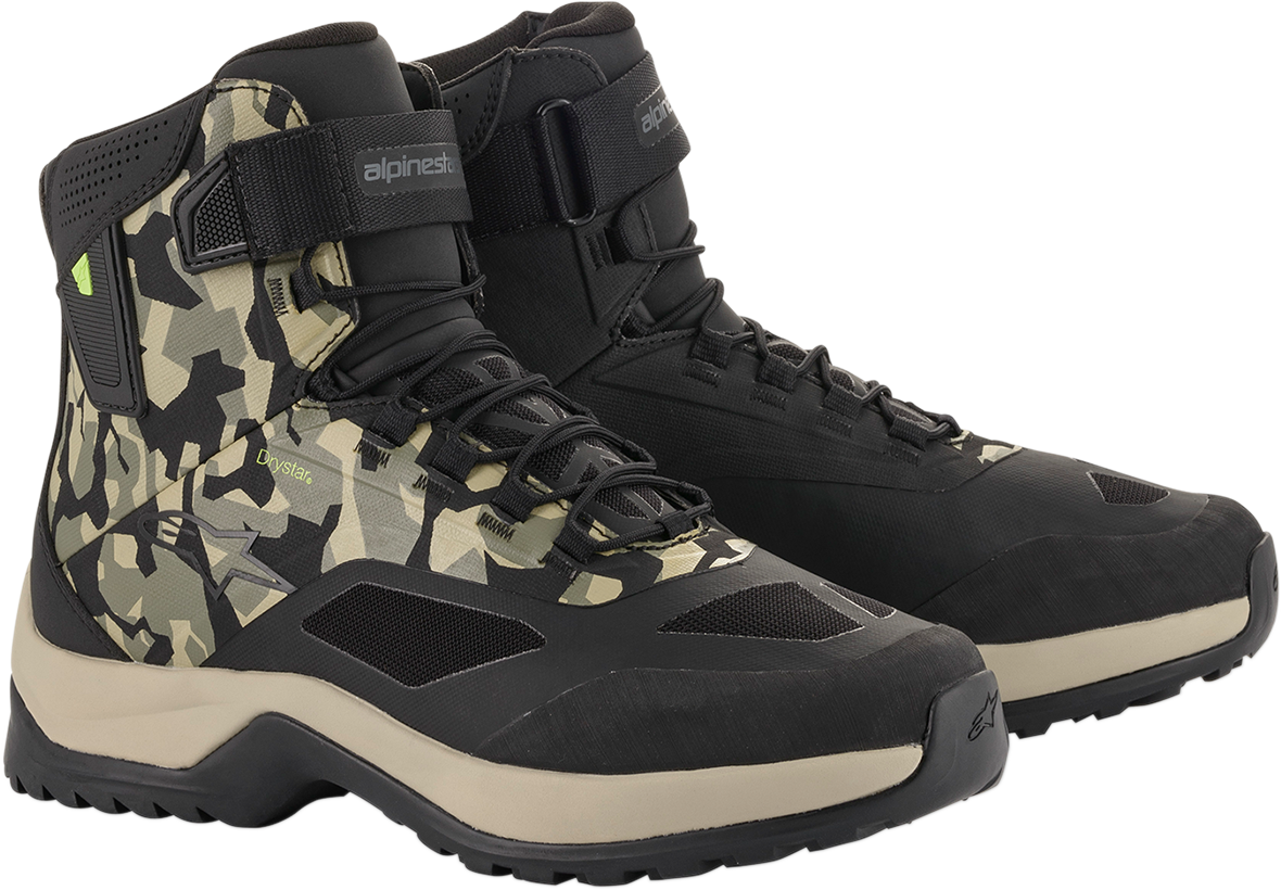 Alpinestars CR-6 Drystar Riding Shoes Black/Green/Brown 9 2611020160991.00