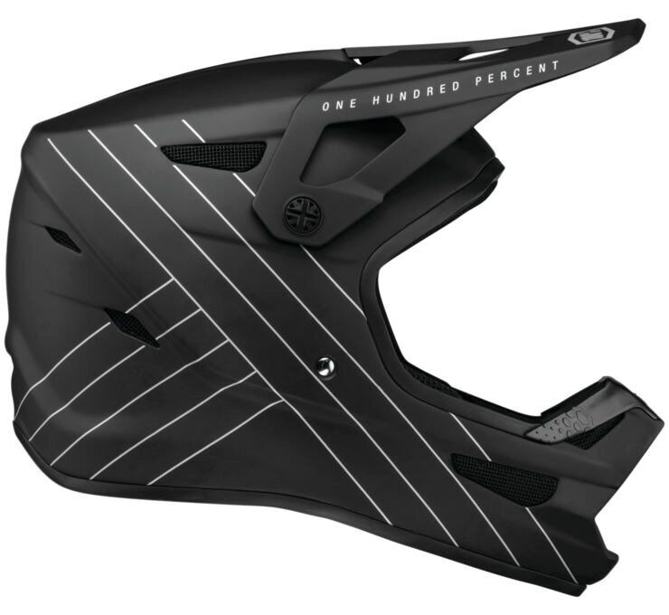 100% Status Helmet Black Large 80011-001-12
