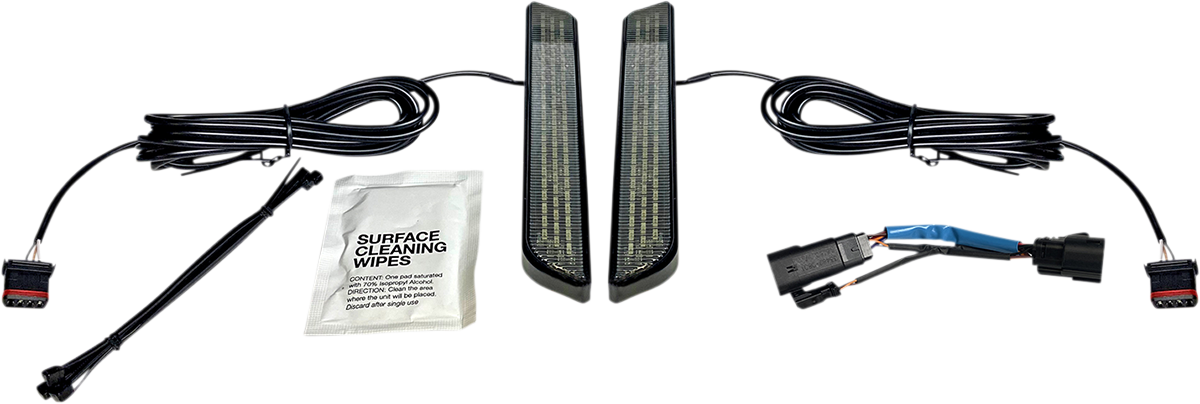 Custom Dynamics LED Front Fork Lightz Smoke - Black CD-FORK-SS8-SB